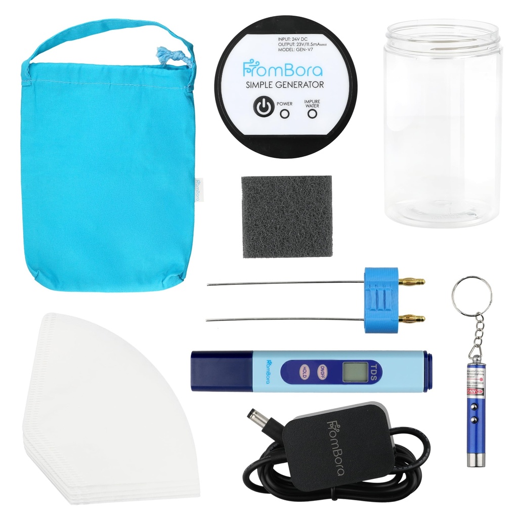 Colloidal Silver Generator Kit – 99.99% (Ag) Rods, TDS Meter Colloidal Silver Machine, Nečitljiv vodni indikator, Voda Ionizer Stroj za dom, Potovalna vreča, Enostaven Kit