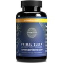 Primarna žetev Primal Sleep Supplement za odrasle z Melatonin, GABA, Valerian Root, L-Triptofan, Magnezijev bisglicinat Chelat, in Kamilica za globok miroljuben spanec