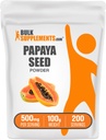 BulkSupplements.com Papaya Seed Powder - Carica Papaya Seme, prehranska dopolnila, za Digestive & Gut Podpora - Gluten Free, 500mg na Serving, 100g (3.5 oz) (Pack of 1)