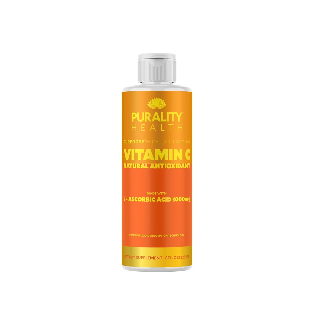 ZDRAVJE PODEŽELJA Vitamin C Tekoči dodatek 1000mg na postrežbo, Micelle Liposomal okrepljena absorpcija, Ne-GMO, Gluten brezplačno, Vegan, 15 dnevna dobava