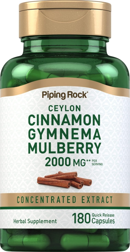 Piping Rock Ceylon Cimet Gymnema Mulberry Complex 