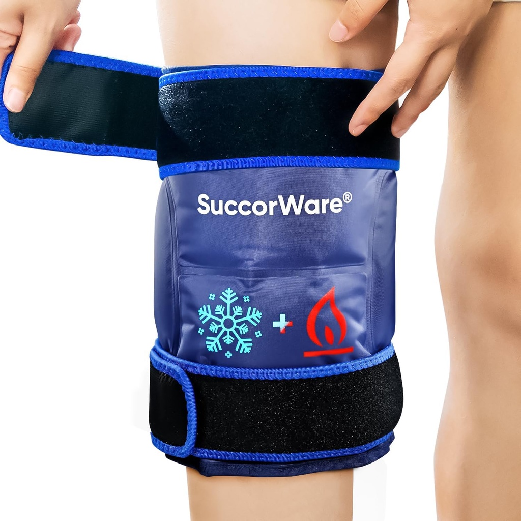 Ledeni ovoj za poškodbe - vroče in hladno gel vrečke za noge, hrbet, ramena, roke, komolec poškodbe, lajšanje bolečine, otekanje, kolena zamenjava kirurgija( Navy Blue)