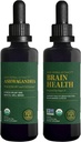Globalno zdravljenje Center Ashwagandha & Brain Health Kit - Ashwagandha Complex, Podpira Mood, Funkcija