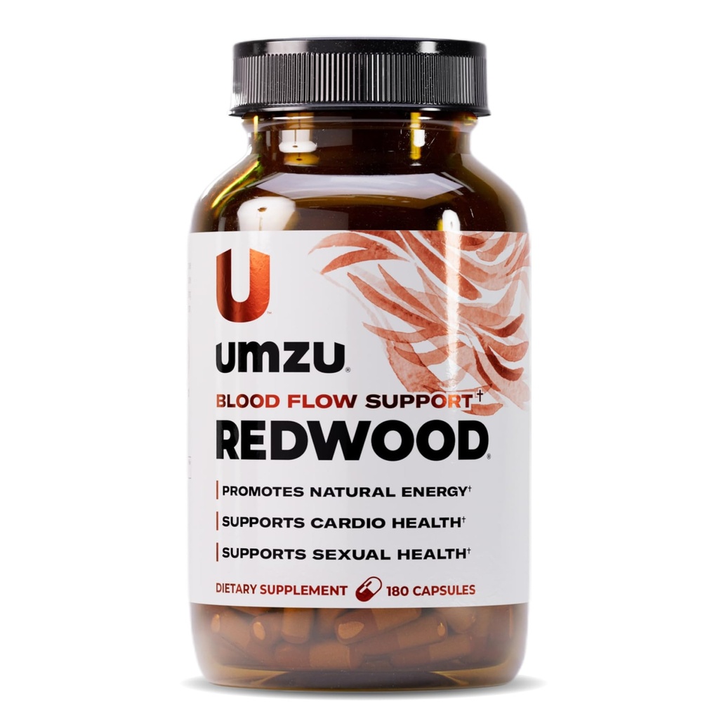 UMZU Redwood krvni pretok dušikov oksid dopolnilo za moške in ženske, krvni tlak, cirkulacija, Stamina, energija (30 dnevna dobava 
