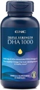 GNC Trojna moč DHA 1000 Omega 3 dodatek, 1000mg DHA, Podpira razvoj možganov in zdravo vizijo, 45 Softgels
