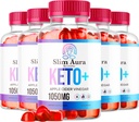 (5 Pack) Slim Aura Keto ACV Gummies - Official Slim Aura Keto Plus Apple Cider Vinegar 1050MG Napredna Formula Gummys, All Natural Premium Formula, Slimaura Gomitas Mnenja, 300 Gummies za 5 mesecev
