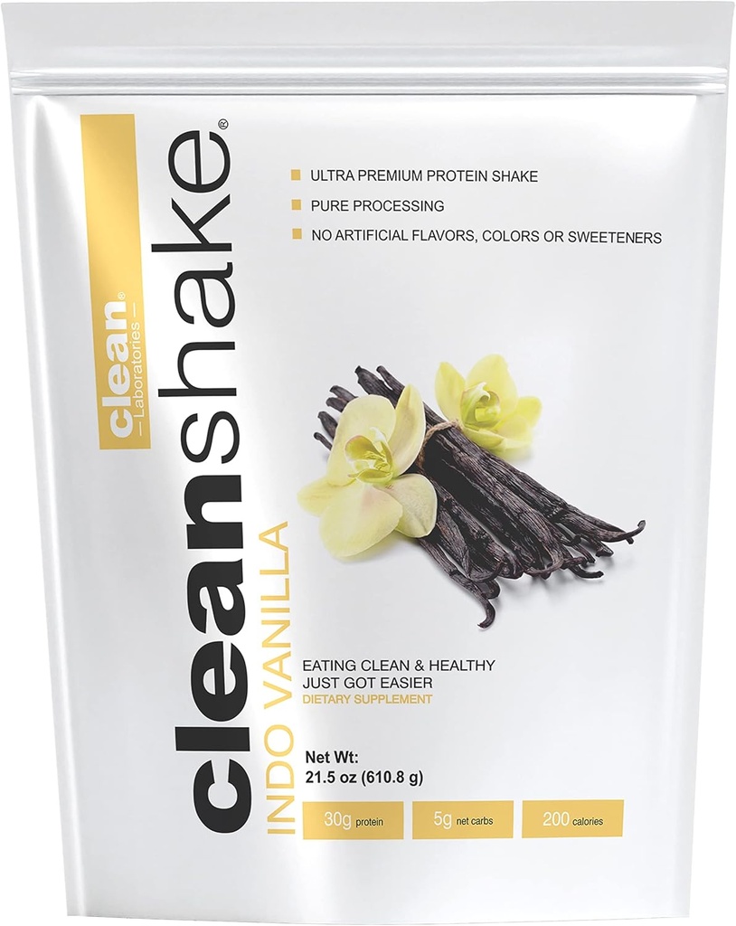 CleanShake Ultra-Premium Protein Shake. Čisti Beljakovinski prašek stresamo z 21 Organskimi sestavinami, 23 Vitamini in minerali ter brez-GMO in rGBH-prostim Grass Fed Whey proteinom. Informiran protein Certified.
