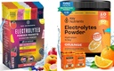 KLJUČNI HRANILCI Ultimate Hydration & recovery paket: 40 Pack multivitaminski Hydration Packets & 90 Serving of Tangy Orange Electrolyte Prašek - Brez sladkorja, Gluten-free, Keto-prijateljski