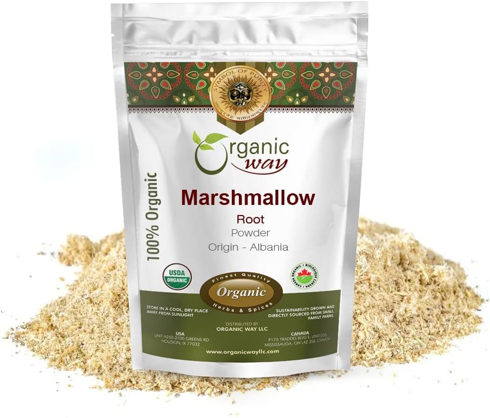 Organic Way Marshmallow Root Powder (Althaea Officinalis) - zeliščni čaj 