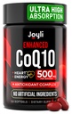 Visoka absorpcija CoQ10 500MG - Co Q 10 Dodatek 120 Softgels za zdravje srca in energijo Proizvodnja - Izboljšano CoQ10 Nutritivni dodatki s koencimom Q10 - Alternativa za koq10 400mg softgels