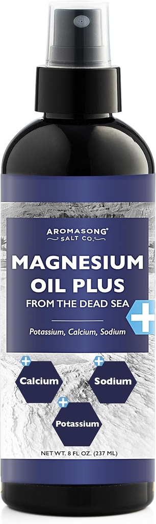 Aromasong ekstra moč Ultra-Pure Magnezijev Spray (23mg Magnezij v vsakem Spray) 8 Oz, Znano, da se uporablja za blažilne glavobole, in noge nelagodje
