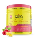 Keto vitals elektroliti v prahu - sladkor brez keto elektroliti v prahu s kalij, magnezij, natrij, & kalcij - brez sladkor elektrolitski pijača Mix & Hidracija v prahu, 60 Servisi, malina limonada