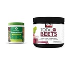 Neverjetna travna zelena mešanica superhrana: Super zelena powder smoothie Mix za povečanje energije in sile Factor Total Beets Drink Mix Superfood Powder z nitrati za podporo cirkulacijo,Pretok krvi