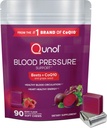 Qunol bees žveči za podporo krvnega tlaka, 3 v 1 Beets + CoQ10 + Grozdno seme ekstrakt, podpira zdravo krvni obtok in srce zdravo energijo, 90 Chews