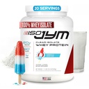JYM Supplement Science Iso JYM Bombsicle, 90 kalorij, 100% izolat sirotkinih beljakovin, nič maščob, nič sladkorjev, Mešanice jasno, za ženske in moške, 20 Serving