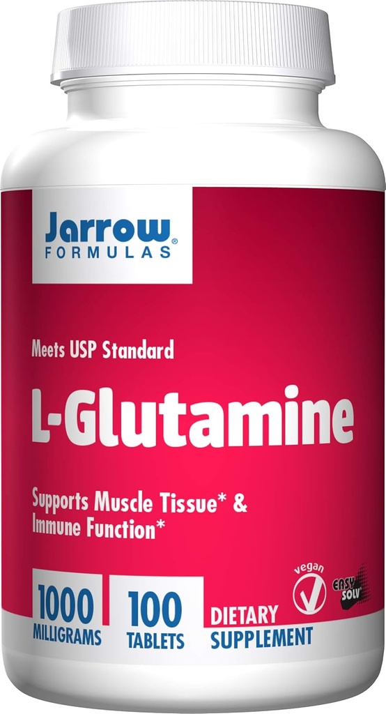 Jarrow Formulas Jarrow Formulations Jarrow L-Glutamin Tabs, podpira mišično tkivo in imunske funkcije, 1000 mg, 100 število
