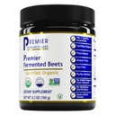 Premierni raziskovalni laboratoriji Premier Fermentirane beets - Beet Root Powder Fermented, Organic Fermented Beets za moške in ženske, Peso, Nitrati, Podpora krvnega tlaka, USDA Organic - 6.3 Oz Jar