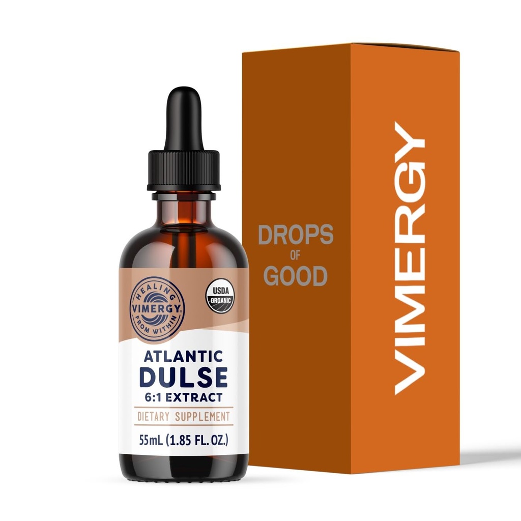 Vimergy Atlantic Dulse Tekoča – antioksidantna podpora* – Promocija brezplačne radikalne zaščite* – organska, veganska, gluten-free – 55 Serving (55 ml)