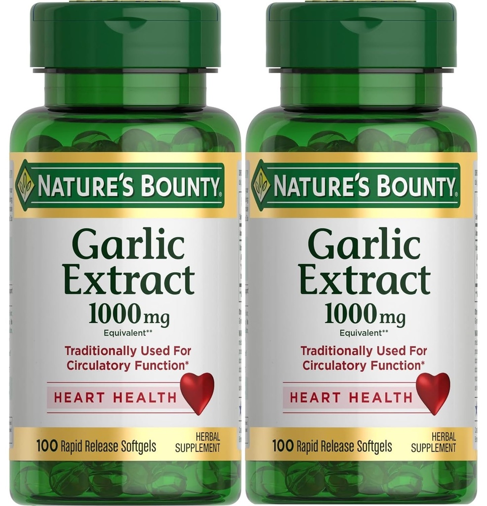 Bounty česen narave Izvleček 1000 mg Softgels 100 ea (paka z 2)