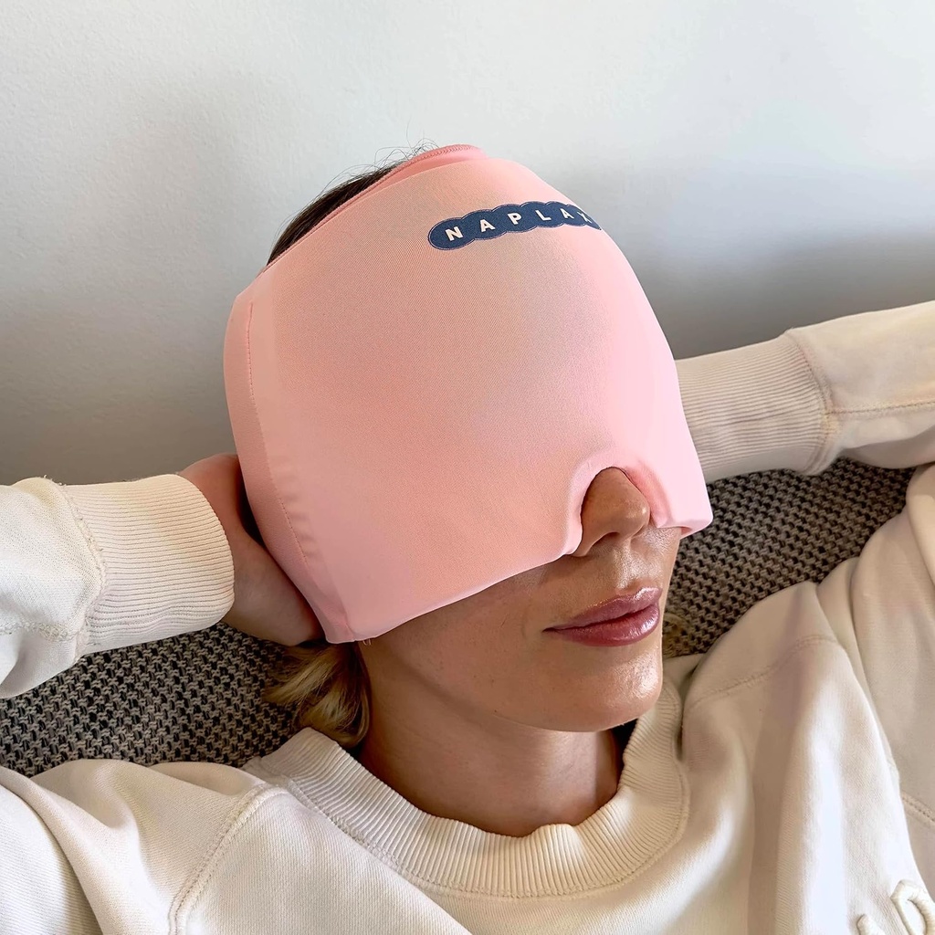 Migrena in glavobol Relief Cap – Vroča in hladna terapija za migrene, glavoboli, Stress Relief in več – Ena velikost ustreza najbolj roza