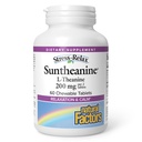 Naravni dejavniki Suntheanine L-Theanine 100 mg - Health Supplement for Calm Outlook - L-Theanine dodatek podpira sprostitev spanja in pomoč proti dremanju - 60 Žvečljive tablete (30 strežnice)