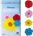 BioSwiss otroci Bandages, cvetje Shaped self Adhesive Bandage set, Latex brezplačno, Sterilne rane nego, 50 Število