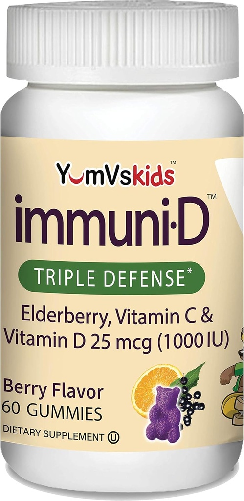 ImuniD Elderberry Gumies for Kids by YumVs 