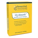Researched Nutritionals H2 Absorbirane tablete za molekularni vodik - Instant hidrogenirana voda in antioksidant dodatek - Pomlajevalna pijača za spodbujanje energije in zdravo staranje (60 tablet)