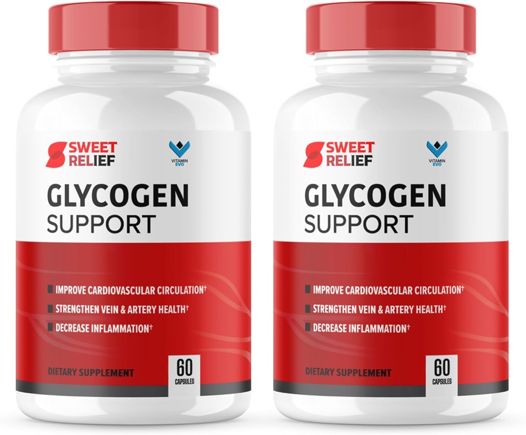 (2 paketa) Sweet Relief Glycogen Support - SweetRelief Blood Diseader, Sweet Relief kapsule, Napredna formula za splošno Wellness, Sweet Relief Reviews (120 kapsul) Oskrba 2 meseca