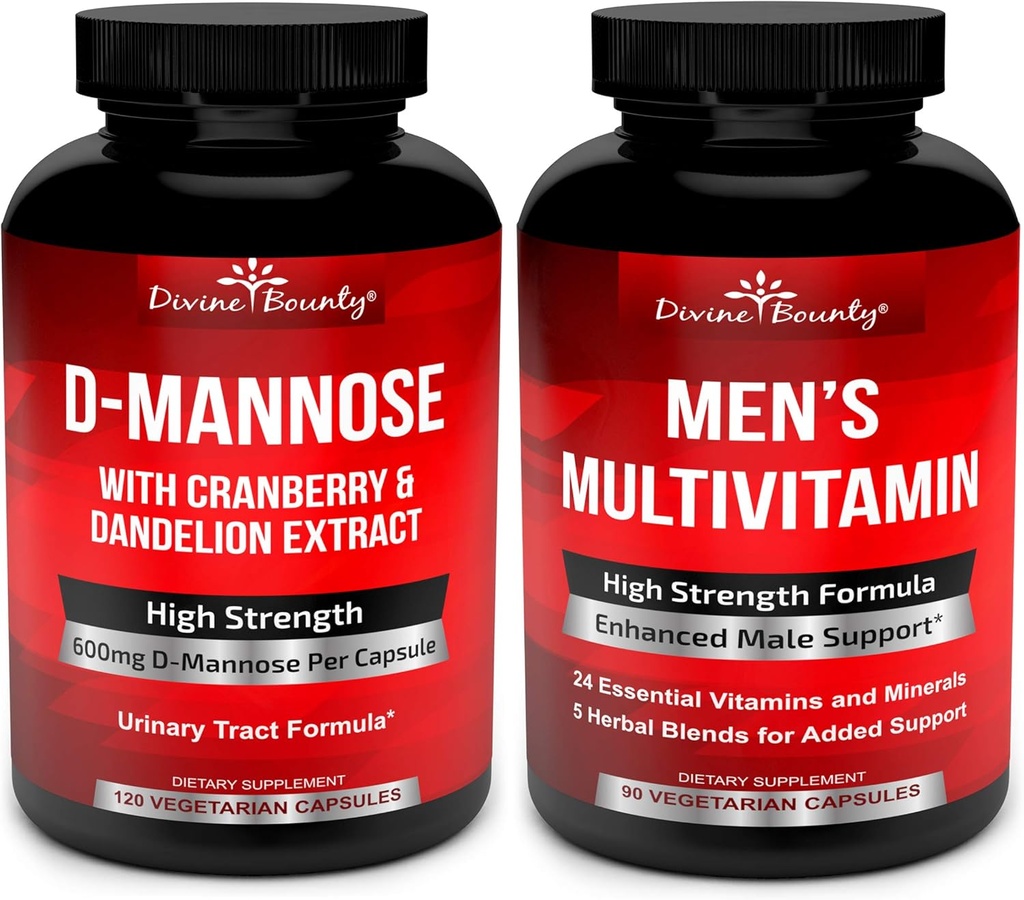 Božanski Bounty D-monoza Kapsule in moški multivitaminski paket