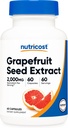 Nutricost izvleček grenivke 2000mg, 60 vegetarijanske kapsule - brez glutena, ne-GMO
