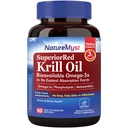 Kril olje 1000 mg Mehkužci, Krill olje Omega-3, EPA, DHA, Astaksantin in fosfolipidi, 60 število (paket od 1), Non-GMO, No Gluten, Made in the ZDA