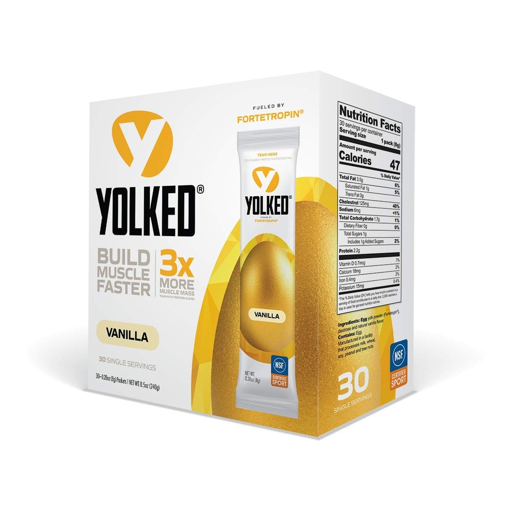 YOLKED - NSF-Certified Muscle Building Supplement - pomoč povečanje najete mišice, zmanjšanje mišične izgube, in izboljšati okrevanje s fortetropin, 30 Servinges