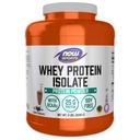 NOW Foods Športna prehrana, izolat sirotkinih beljakovin, 25 G z BCAA, kremna čokolada v prahu, 5-pound