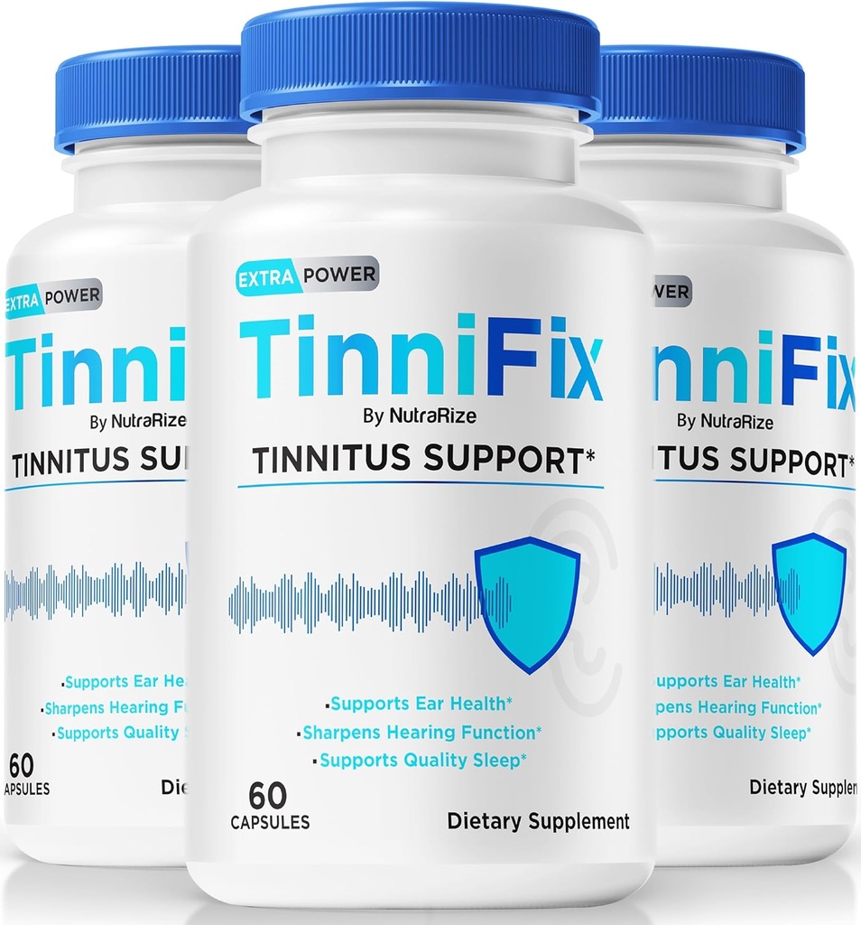 (3 Pack) Tinifix kapsule - Napredna podpora sluha Formula, tablete Tinifix ohraniti zdravo sluh, Vse naravne Tinifix za popolno zdravje ušesa, Uradni Tini Fix Pregled (180 Kapsule)