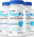 (3 Pack) Tinifix kapsule - Napredna podpora sluha Formula, tablete Tinifix ohraniti zdravo sluh, Vse naravne Tinifix za popolno zdravje ušesa, Uradni Tini Fix Pregled (180 Kapsule)