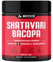 6in1 Shatavari Powder Organic - Mešanica s Shatavari Root, Bacopa Monnieri, Ashwagandha Root, Vitex Berry, Fenugreek & Black Pepper - podpira pomlajevanje, spodbuja energijo in vitalnost - 4 Oz