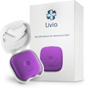 Livia Menstrual Pain Relief Device, Purple – Off-Switch for Period Pain – Prenosna & Discreet – Napolniti, Do 12 ur baterije – komplet komplet s palico na pads – Go-to Travel Partner