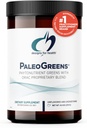 Designs for Health PaleoGreens - več kot 90% Organski super zeleni stresalnik v prahu z zelenjavo, jagode, encimi + antioksidanti - ne-GMO pijača mešamo, nearomatizirani + nesladkani (30 strežnikov / 270g)