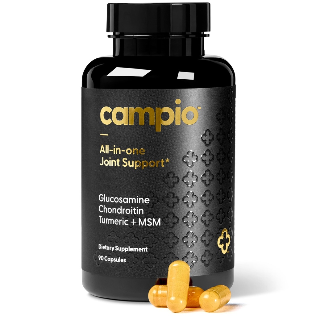 Glukozamin Chondriotin MSM All-in-One Skupna podpora dodatek Kurkuma, Hyaluronska kislina, Boswellia, Ginger Root, Bamboo, BioPerine, Črna paprika, Podpira skupno zdravje in prilagodljivost 90 Število