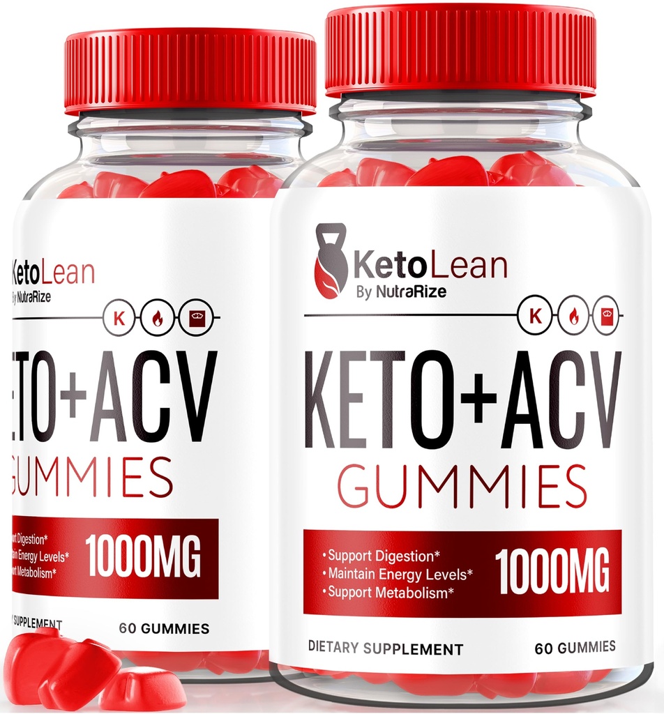 (2 paket) Keto Lean Keto ACV Gummies, Keto + ACV Gummies, Vse naravne Apple Cider Vinegar 1000MG, ACV Keto Gummy Dodatek, Keto Vitamini, Uradna Keto Plus ACV, KetoLean Mnenja (120 Gummies)