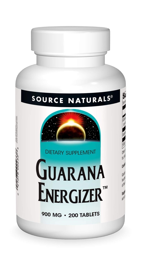Vir Naturals Guarana Energizer 900 mg Caffiene in Energija - 200 tablet