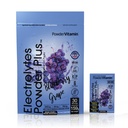 PrašekVitamin Elektroliti v prahu Plus, keto, borovničevo grozdje, nič sladkorja, 1000mg kalij, 120mg kalcij, 120mg magnezij, ne-GMO, nič kalorij, 30 hidracijski paketi