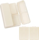 FYY Daily tablet Organizer,2 Pcs 7 Kompartmenti Prenosne tablete primeru tabletke organizator,[Folding Design] Tablete Škatla za žepek za zadrževanje vitaminov,Cod olje jeter,Dobave in zdravila-bela