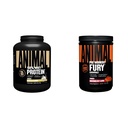 Animal 100% Whey Protein Powder Vanilla 4lb Bundle Fury Pre Workout Powder Supplement Watermelon 16.96oz