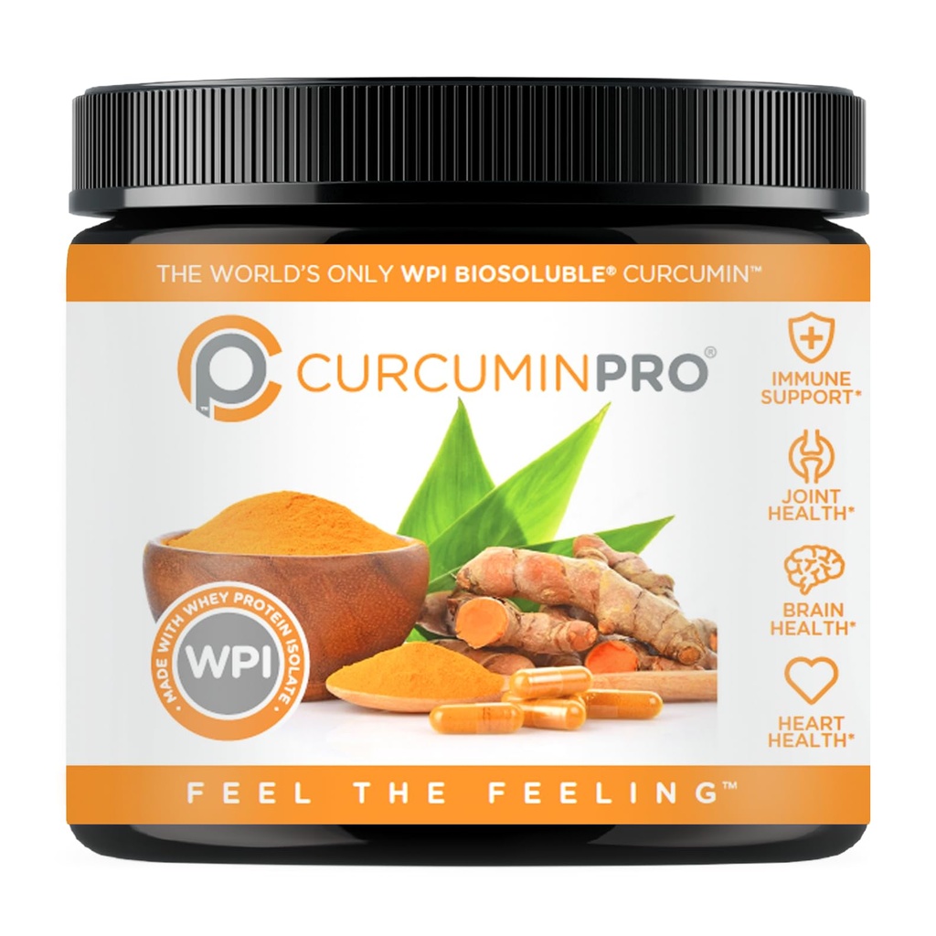 curcuminpro Complete Curcumin Bulk Powder | BioSoluble Organic Turmeric Curcumin Supplement | Natural Wellness Support | 90 Grams