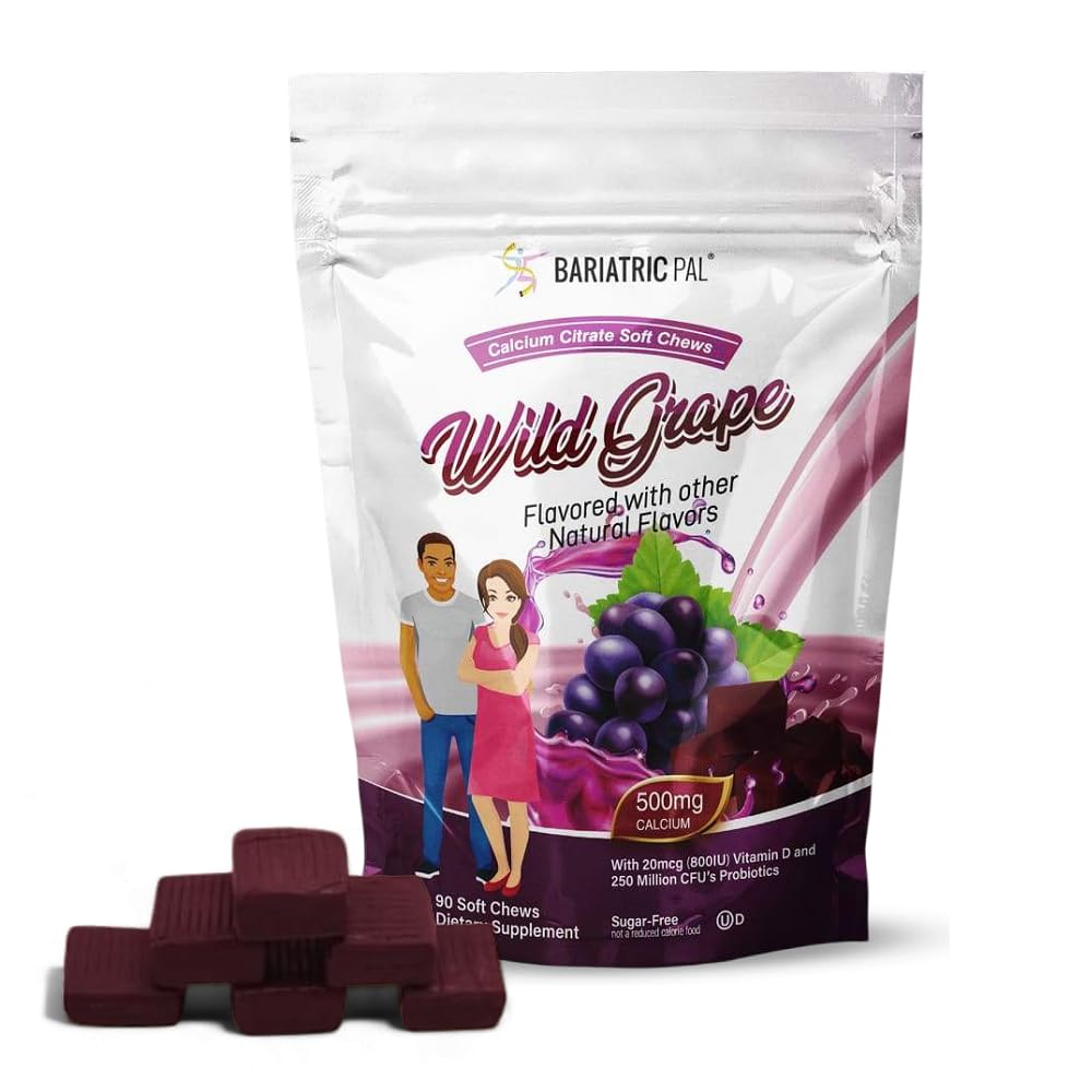 BariatricPal brez sladkorja Kalcijev citrat Soft Chews 