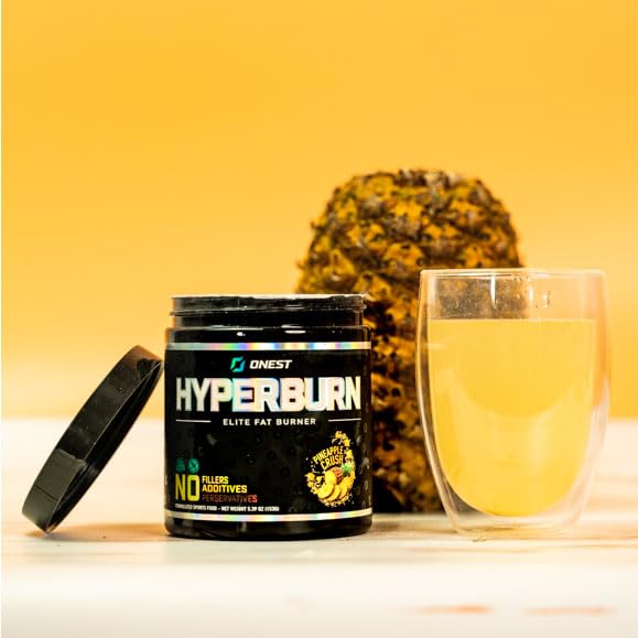 ONEST Hyperburn Fat Burner Powder – 153g (30 Serving) Izboljšana energija Boost in podpora zmogljivosti dodatek Presnova Booster & Sports Nutrition Powder za moške in ženske
