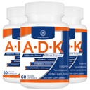 ADK dodatek za vitamine 20000 i.e. - vitamini visoke jakosti A, D3 in K1 za srce, zdravje kosti in podporo imunske podpore vitamin ADK 180 kapsule