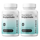 Magnezij Bisglicinat 200mg - Visoka absorpcija Chelliran Magnezij dopolnilo - Nežen na želodec, Gluten-free, Podpira spanje, mišične krče in pozitivno razpoloženje - 120 Kapsule (paket po 2)